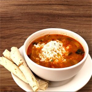 Carne picada con arroz